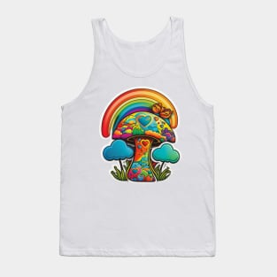 Groovy Psychedelic Mushrooms Tank Top